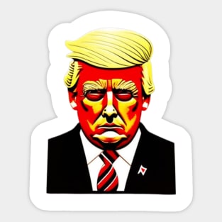 trump mugshot Sticker